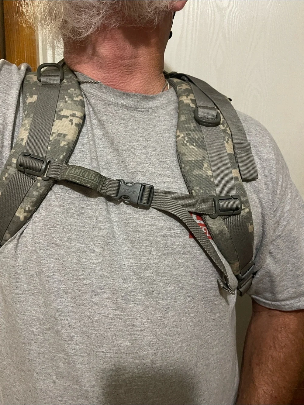 CamelBak Digital Camo Hydration Pack in Olive/Gray Linchpin Model
